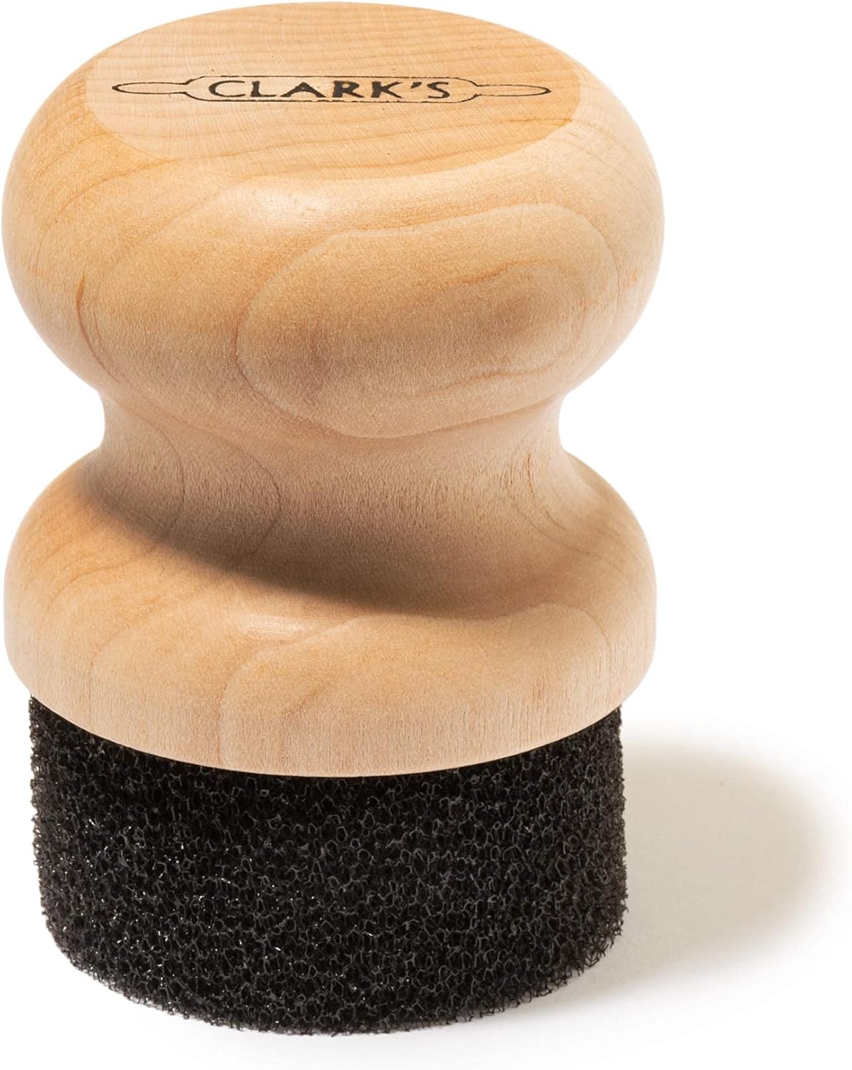 CLARK'S Food Grade Mineral Oil & Wax Applicator for Round Wood - Oil & Wax Applicator - Elegant Design with Ergonomic Handle - Buffing Pads for Cutting Boards (3 Pack)