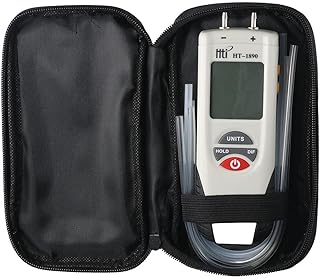 SHUATI Digital Air Pressure Meter LCD Display Professional Differential Pressure Gauge HVAC Gas Pressure Tester Gas Appliance Repair and Installation