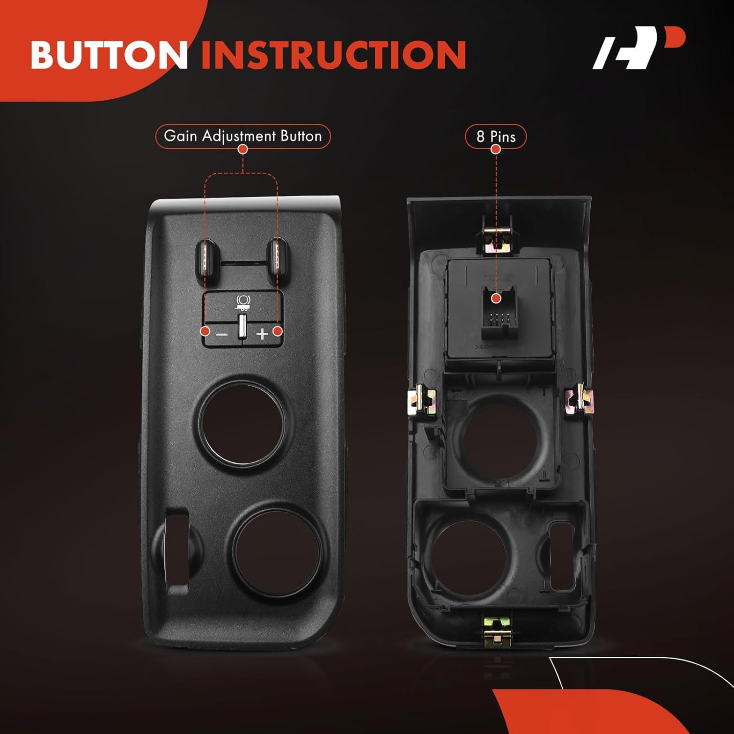 A-Premium Trailer Brake Control Switch Panel Compatible with Chevrolet & GMC Models - Silverado 1500/Sierra 1500 2014-2018, Silverado 2500 HD/Silverado 3500 HD/Sierra 2500 HD/Sierra 3500 HD 2015-2020