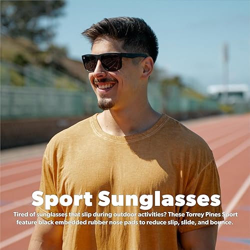 Miniatura 2 de Knockaround Torrey Pines and Sport - Gafas de sol polarizadas para hombres y mujeres, lentes resistentes a impactos y protección completa UV400