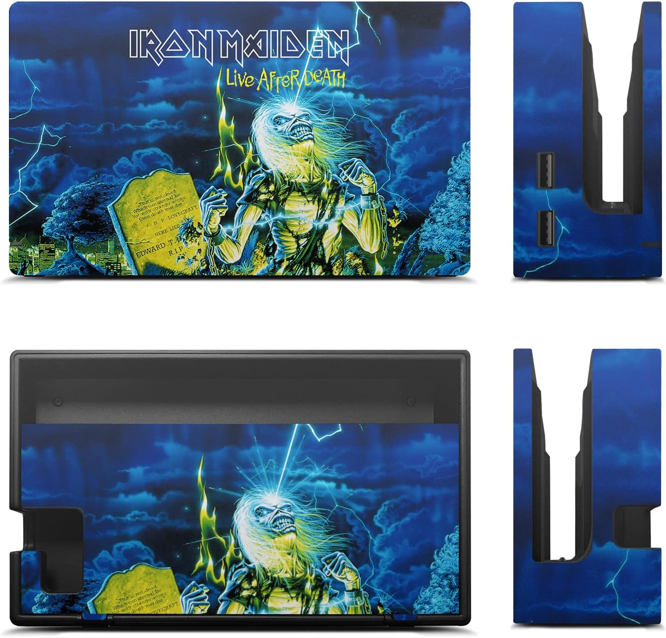 Head Case Designs Officially Licensed Iron Maiden Live After Death Graphic Art Vinyl Sticker Gaming Skin Decal Cover Compatible With Nintendo Switch Console & Dock & Joy-Con Controller Bundle
