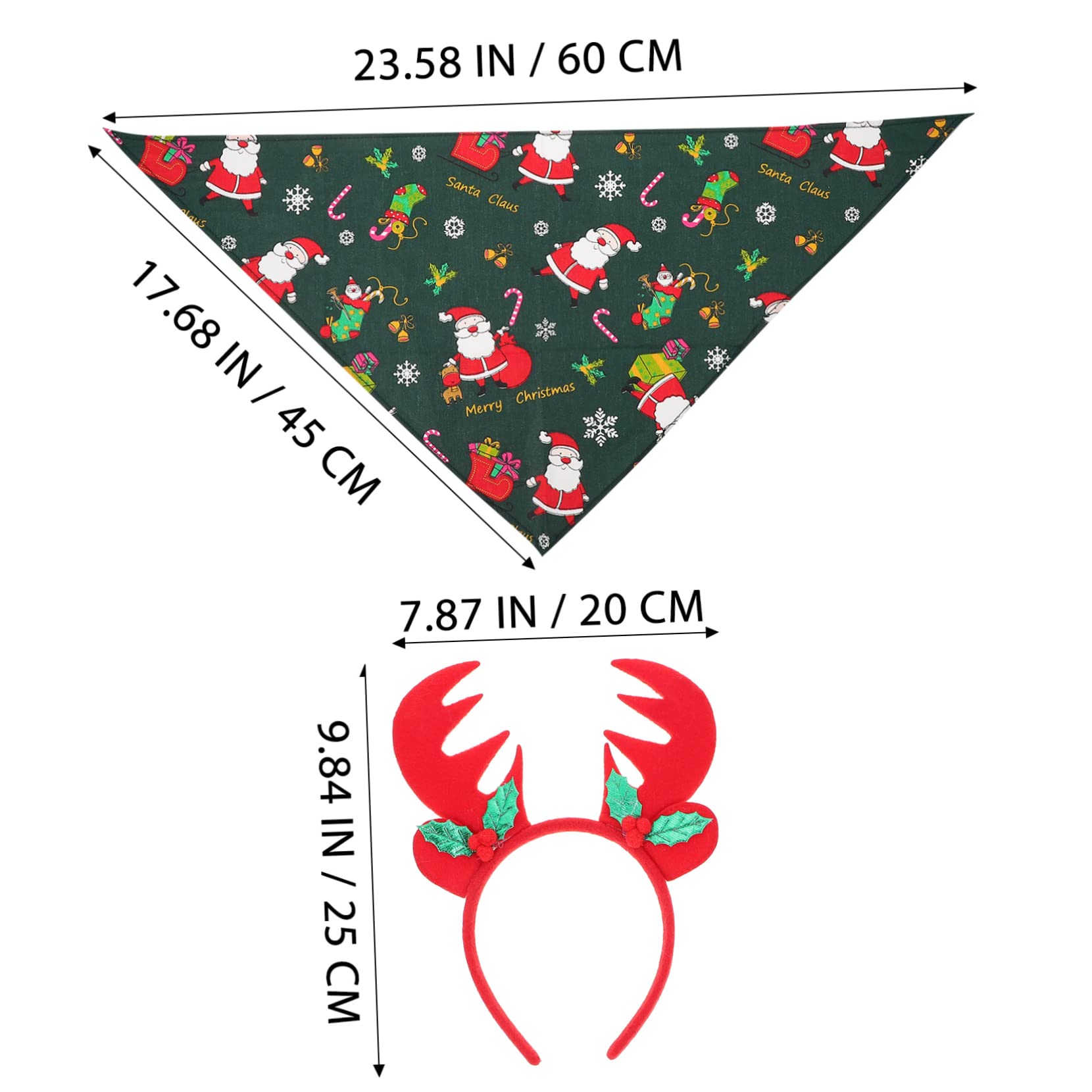 POPETPOP 3 Set di Bandane Natalizie per Cani Sciarpe E Foulard Riutilizzabili E Lavabili Accessori per Cani