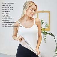 Vista 2 de Xtinmee Camiseta térmica sin mangas para mujer, camisola de poliéster con forro polar térmico