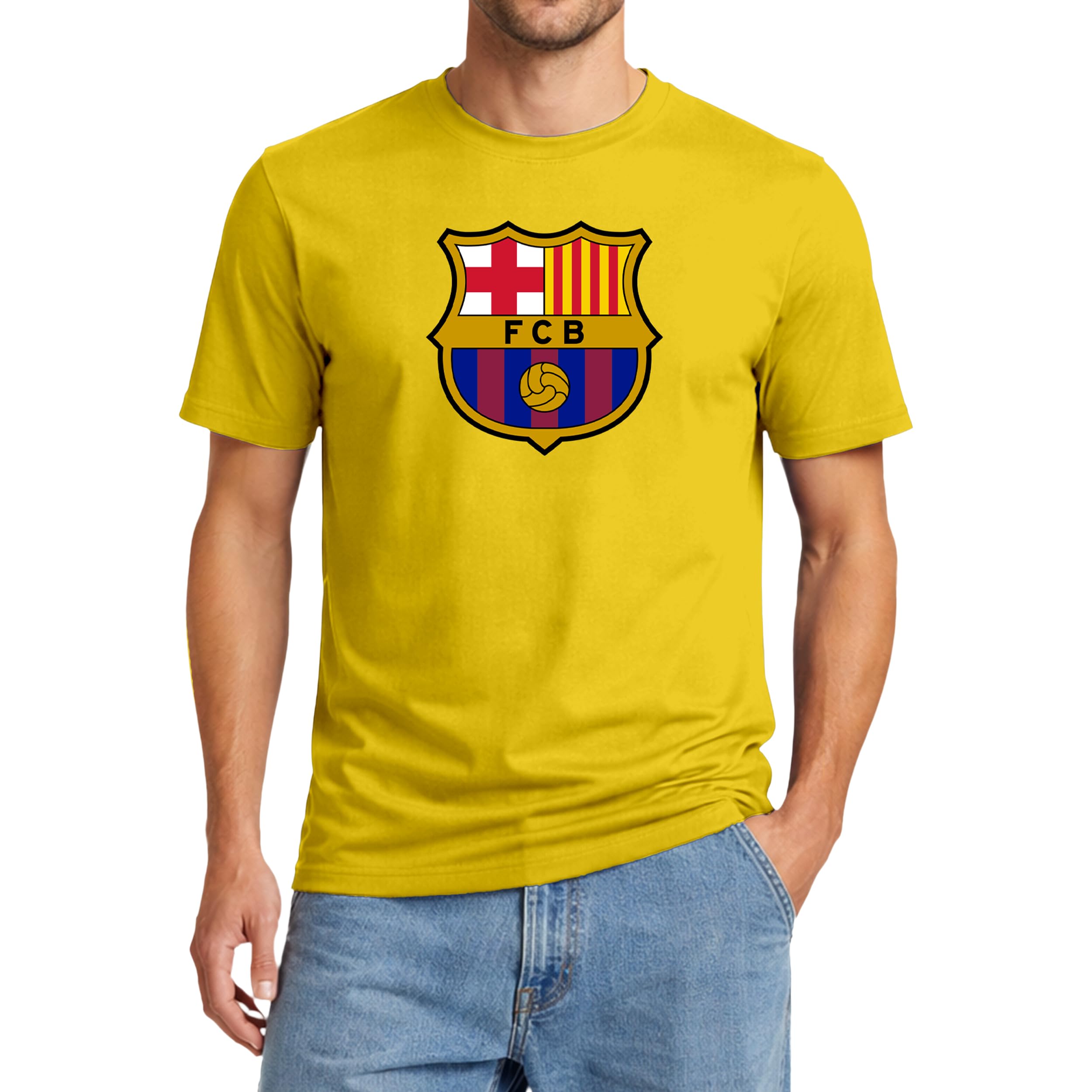 Icon Sports Officially Licensed FC Barcelona Cotton T-Shirt - Unisex Adult