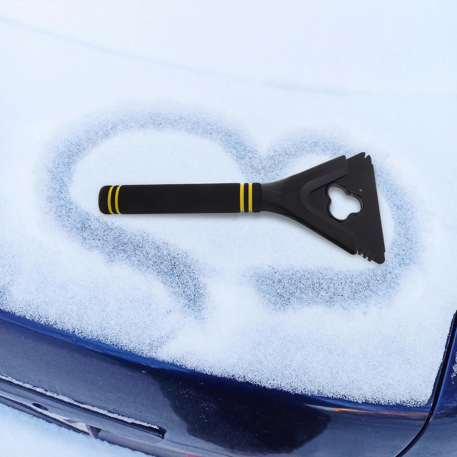 DOITOOL 5 Pezzi Raschietto per Ghiaccio per Auto Impugnatura Confortevole in ABS ed Eva Resistente, per Rimuovere Ghiaccio e Neve dai Finestrini in Inverno
