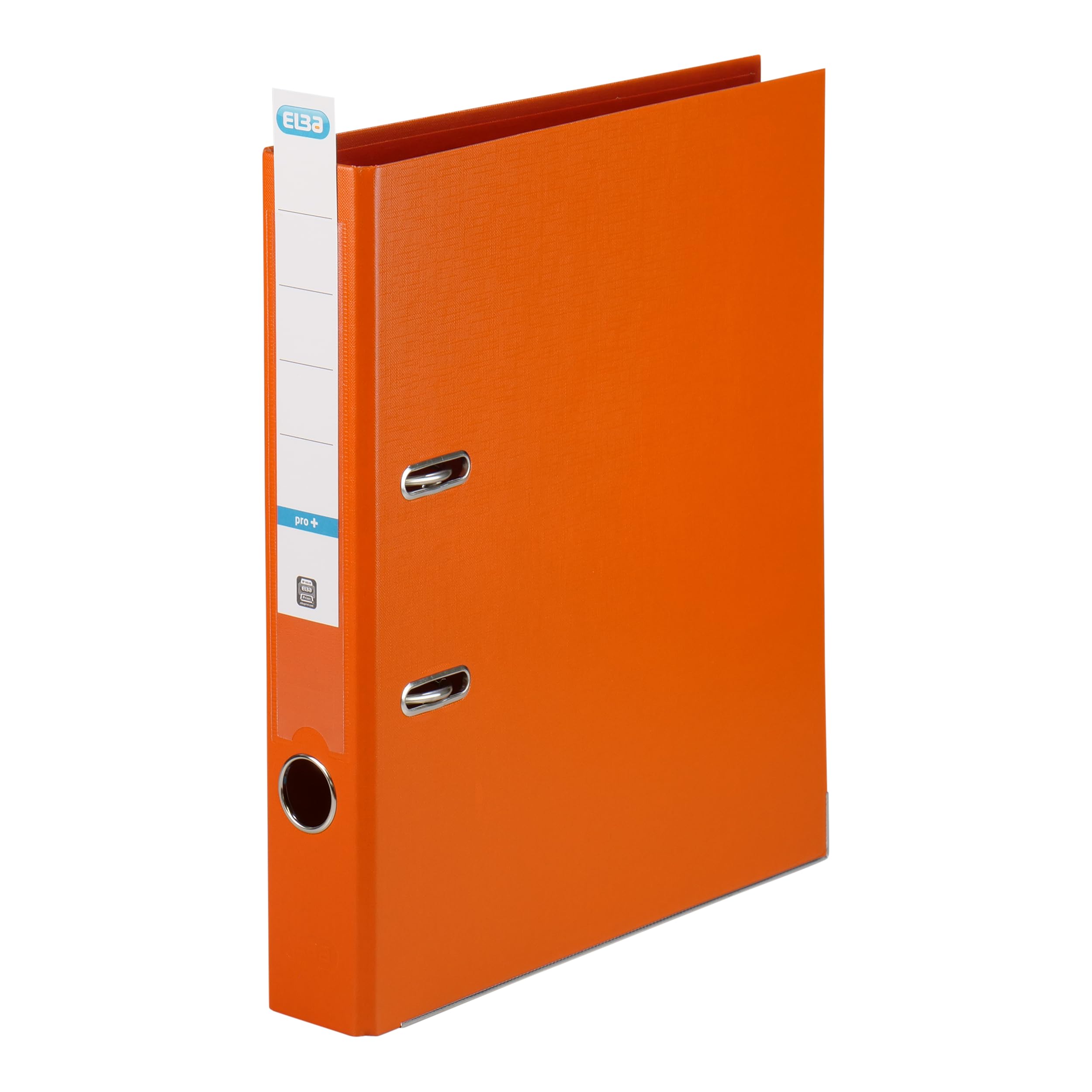 Elba Smart Pro+, 10 cartelline in plastica, formato A4, 5 cm, colore: arancione