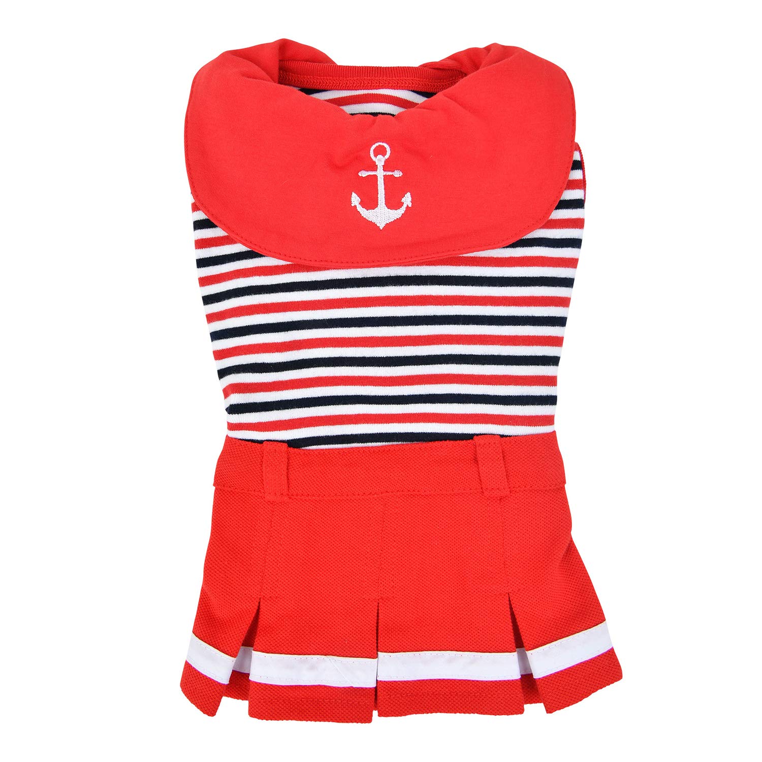 Puppia Nautical Dog Dresses, Red, L