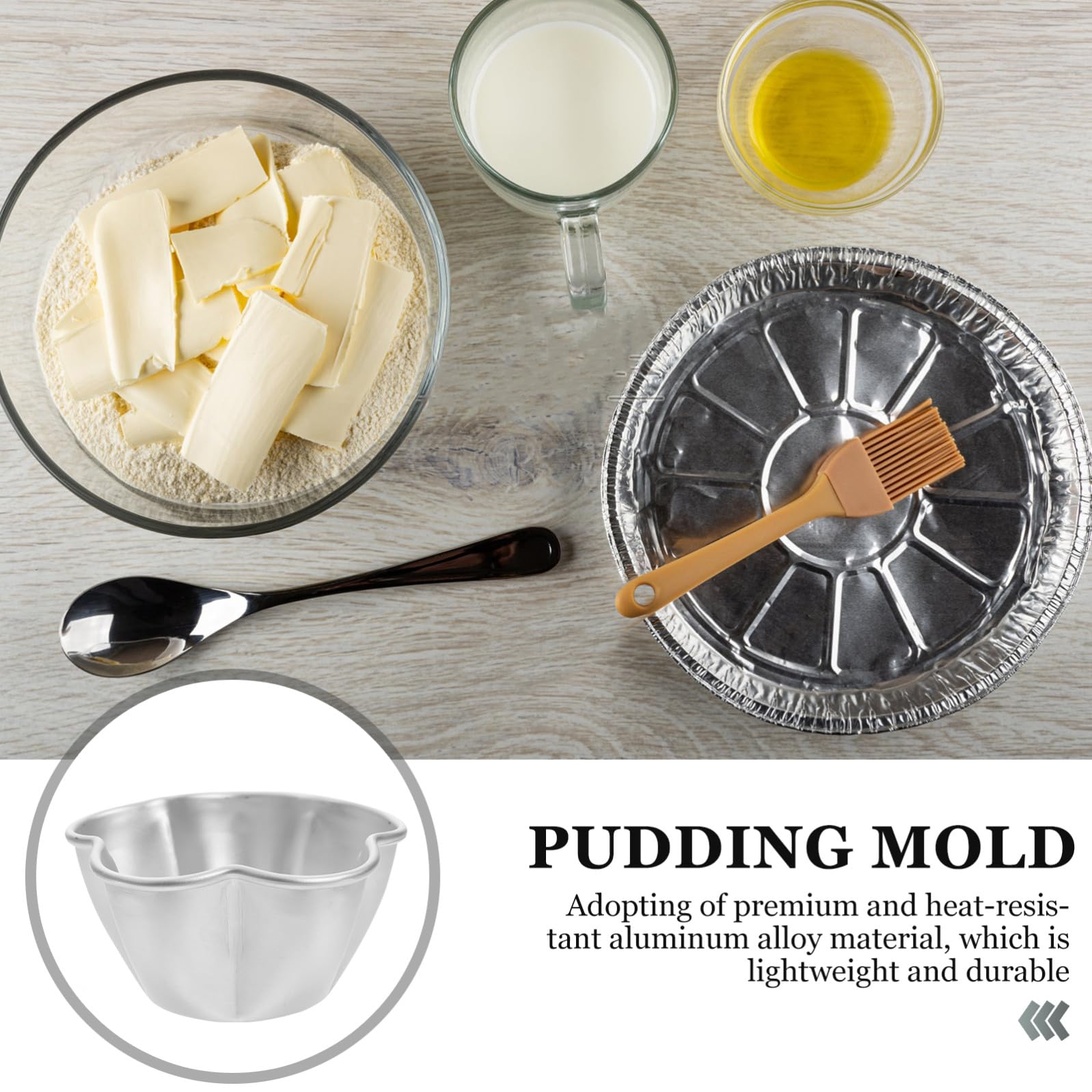 SHOWERORO 16piezas Moldes para Pudding y Flan De Antiadherente De Moldes Forma De Flor para Repostería para Tartas y Muffins Cocina y Pastelería