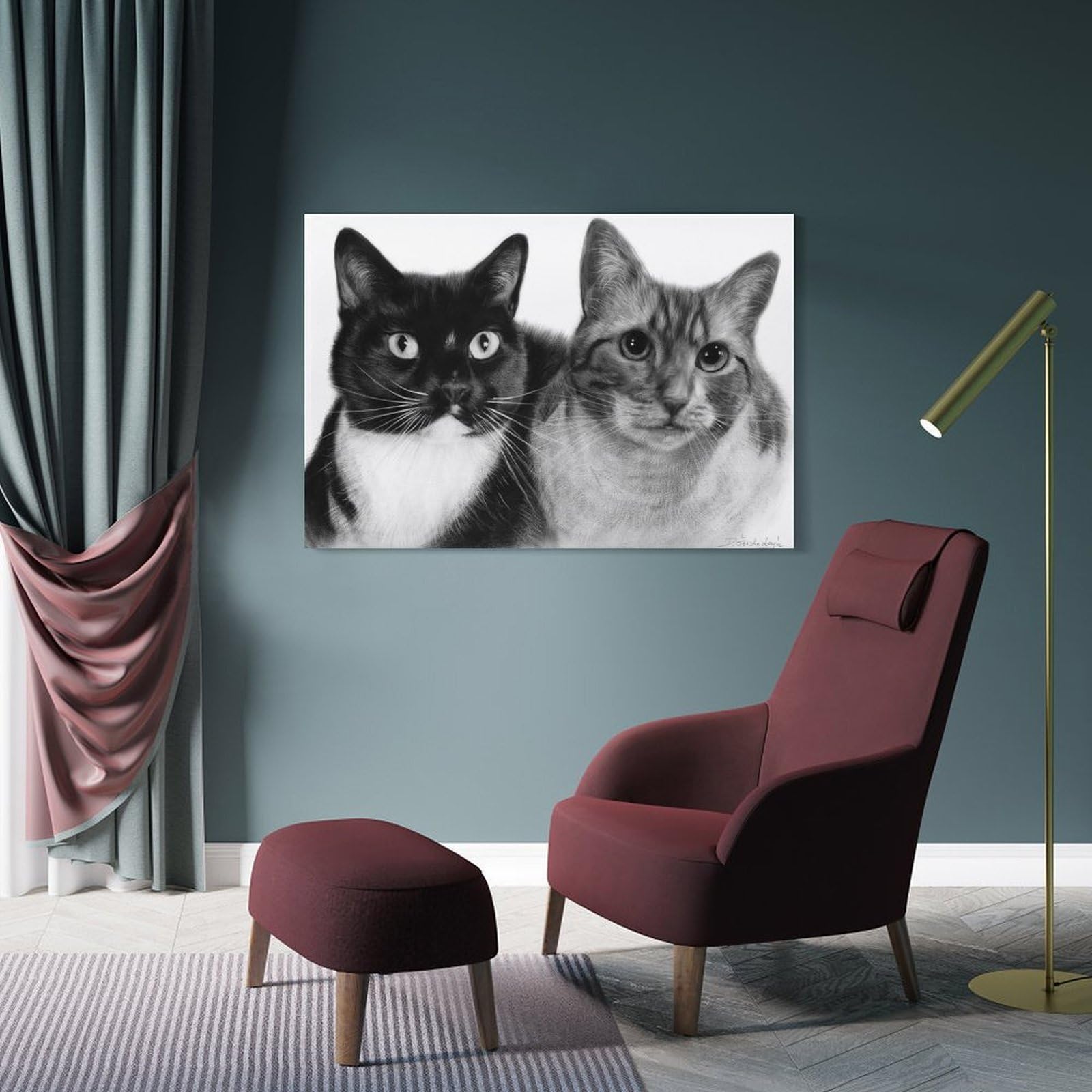 Junmoney Friends Hanging Wall Art, 12x18inch(30x45cm), for Lounge, Bedroom Or Personal Spaces, Gift Idea for Housewarming And Birthdays