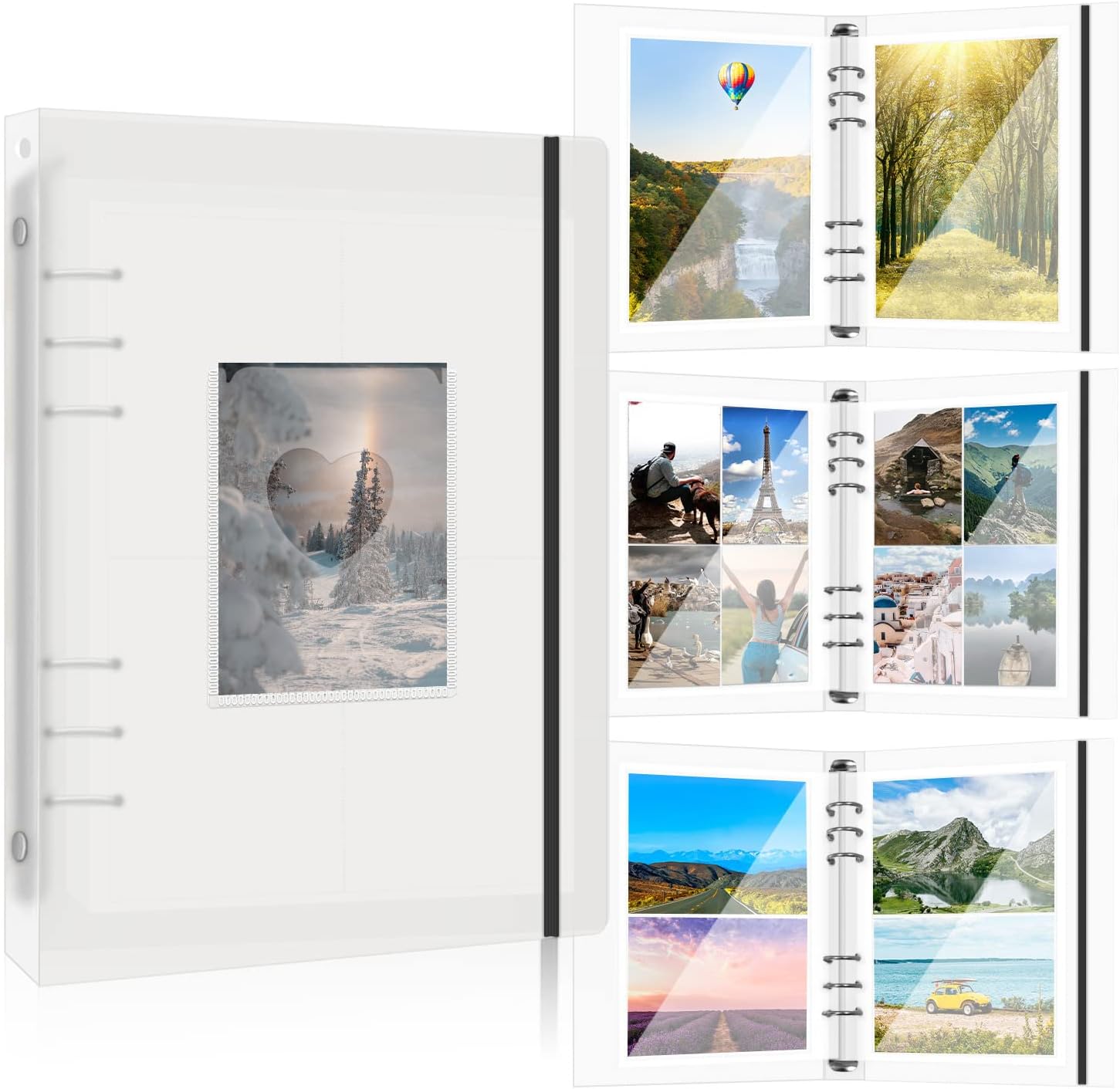 LELE LIFE Photocard Binder with 30pcs Inner Pages, A5