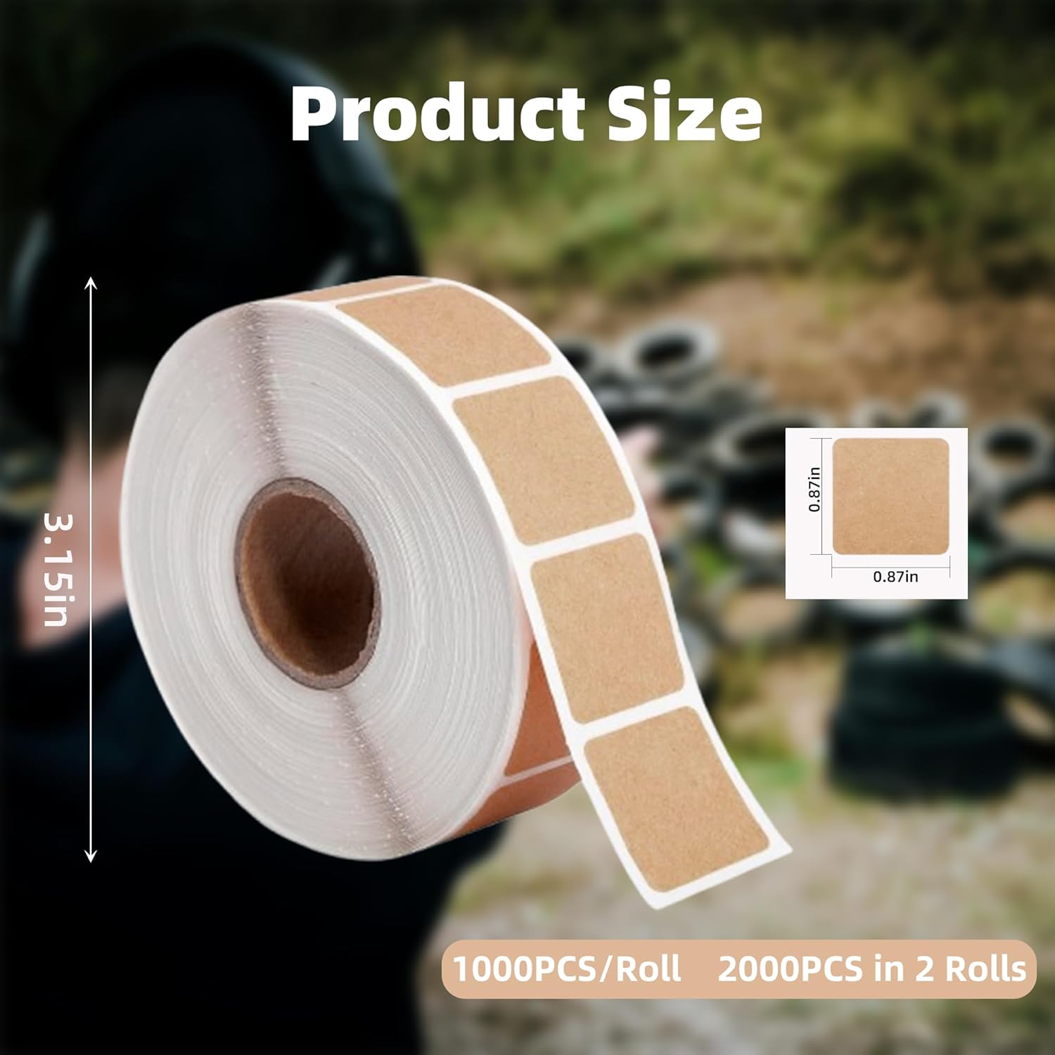 Target Pasters Dispenser Box with Target Stickers 5Roll/5000Pcs