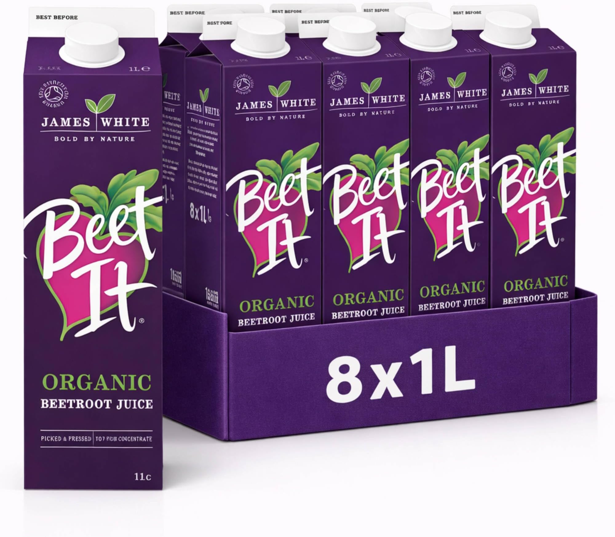Organic Beetroot Juice Picked and Pressed 1l (Pack of 8)
