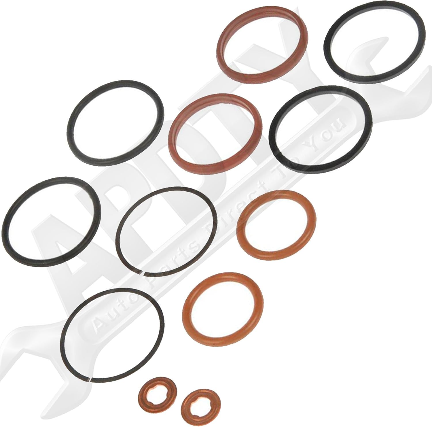 APDTY 015317 Diesel Fuel Injector O-Ring Seal Kit (Services 2 Injectors)