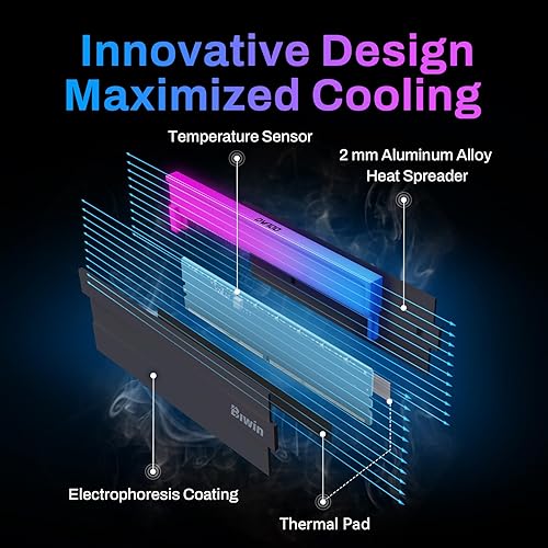 Miniatura 4 de Biwin Black Opal DW100 DDR5 RGB RAM 48 GB (24 GBx2) 6000 MHz CL28 Memoria de computadora Intel XMP 3.0 compatible con AMD Expo, negro -