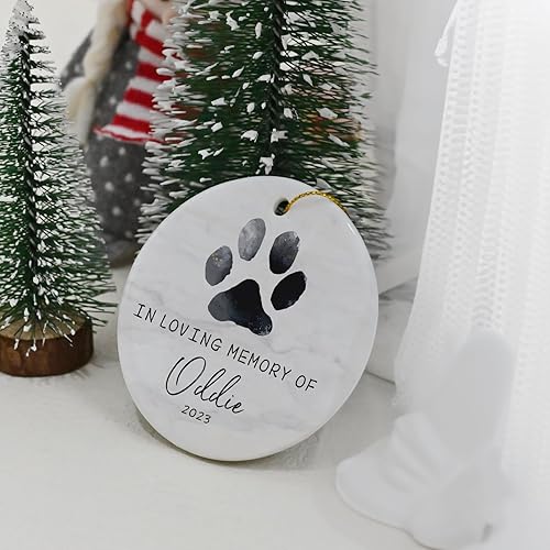 Miniatura 10 de Adorno conmemorativo personalizado para mascotas, adorno de Navidad para mascotas, regalo de pérdida de mascotas para siempre, regalo de recuerdo de