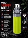 JRM SHINE Plastic Insulated Water Bottle with Handle | 1700 ml Large Capacity (lemon green) | Cold Water Bottle | Leak Proof & Lightweight | Multicolor | Ideal for Gym, Office & Travel gallery image