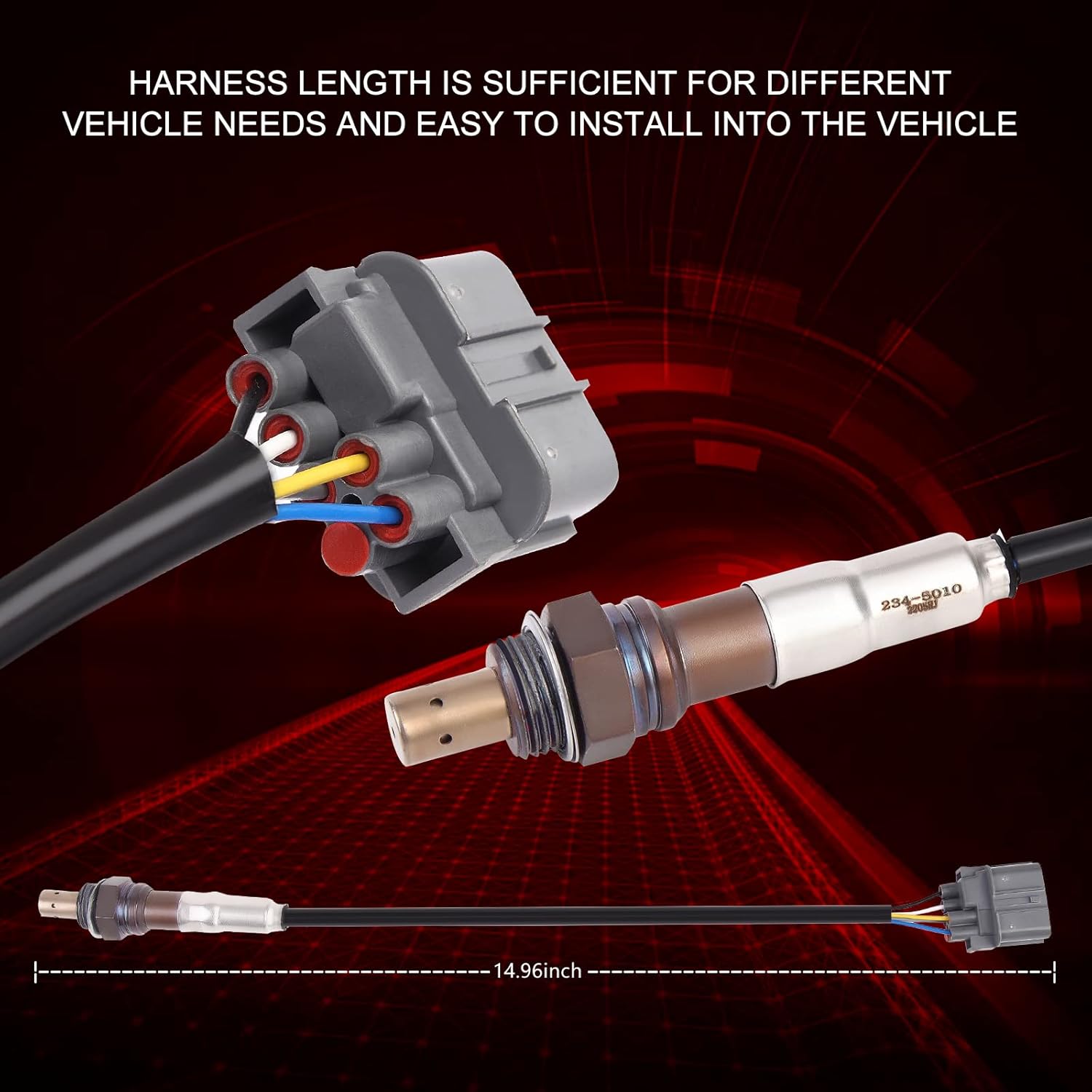 O2 Oxygen Sensor Upstream 234-5010 Compatible with Acura MDX RL 3.5L TL 3.2L for Honda Accord 3.0L Odyssey Pilot Ridgeline 3.5L for Saturn Vue 3.5L Replace 36531-RCA-A01 36531RCAA02 250-25001