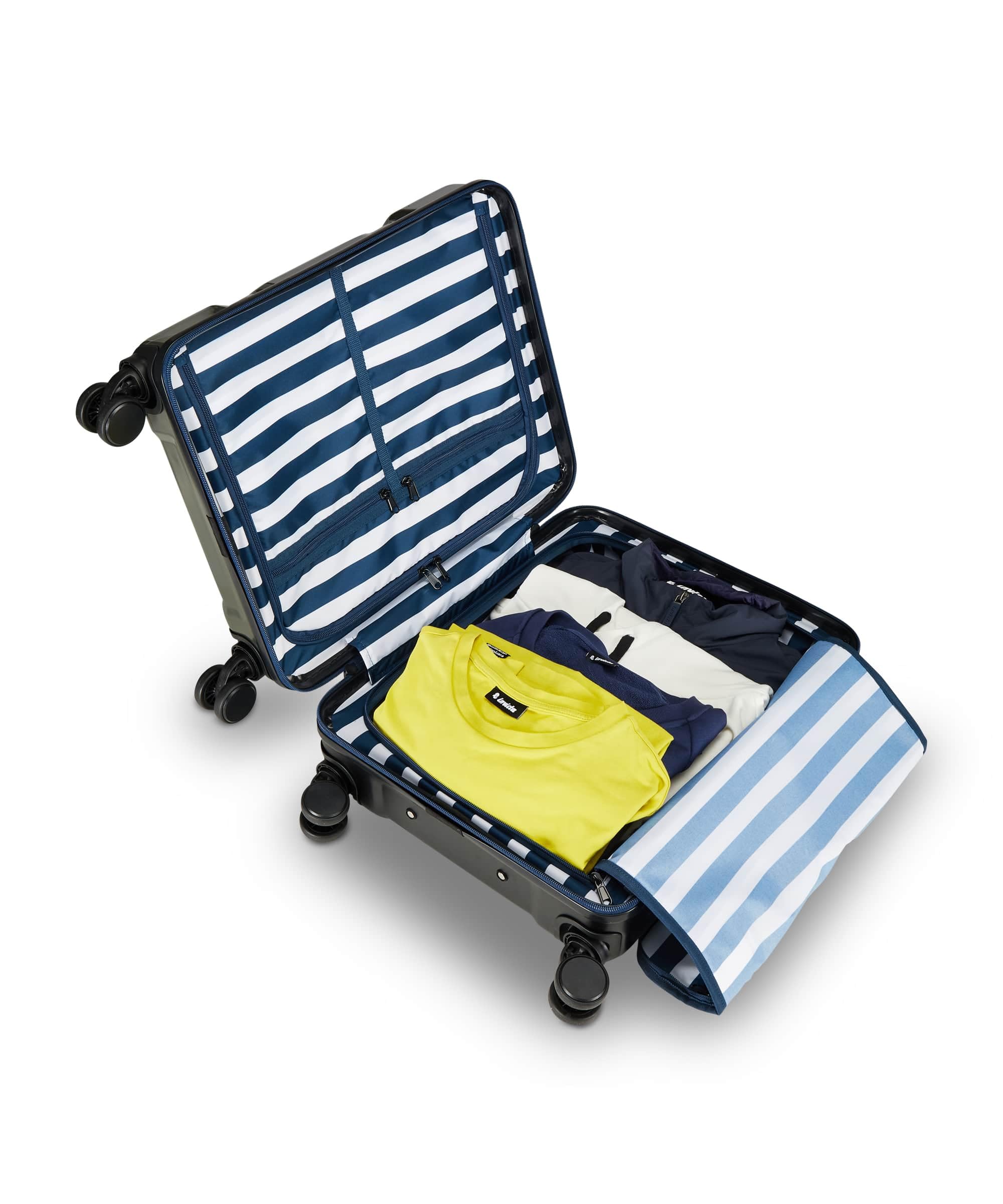 Invicta Trolley Travel - Bagaglio a Mano - Grigio - 33 Litri, Rigido da Cabina con 4 Ruote Girevoli + ZAINO MINISAC GLOSSY - Invicta - Viaggi e Tempo Libero
