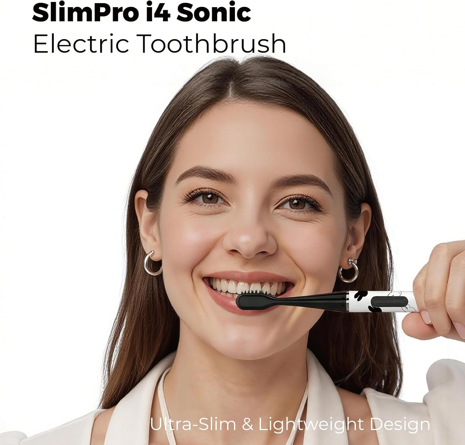 MIPOW Miffy Brush GO i4 Electric Toothbrush & Mini Water Flosser Combo Set, Slim Rechargeable Sonic Toothbrush w/Travel Case & Ceramic Dock，Oral Care Kit for Travel