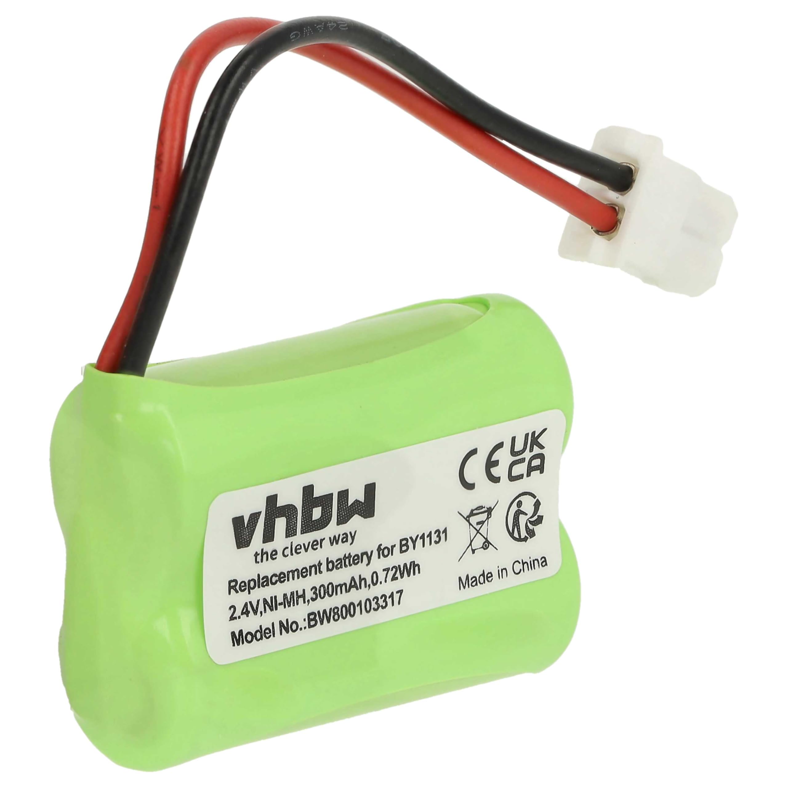 vhbw batteria compatibile con Motorola MBP16, MBP16/2 babyphone (300mAh, 2,4V, NiMH)