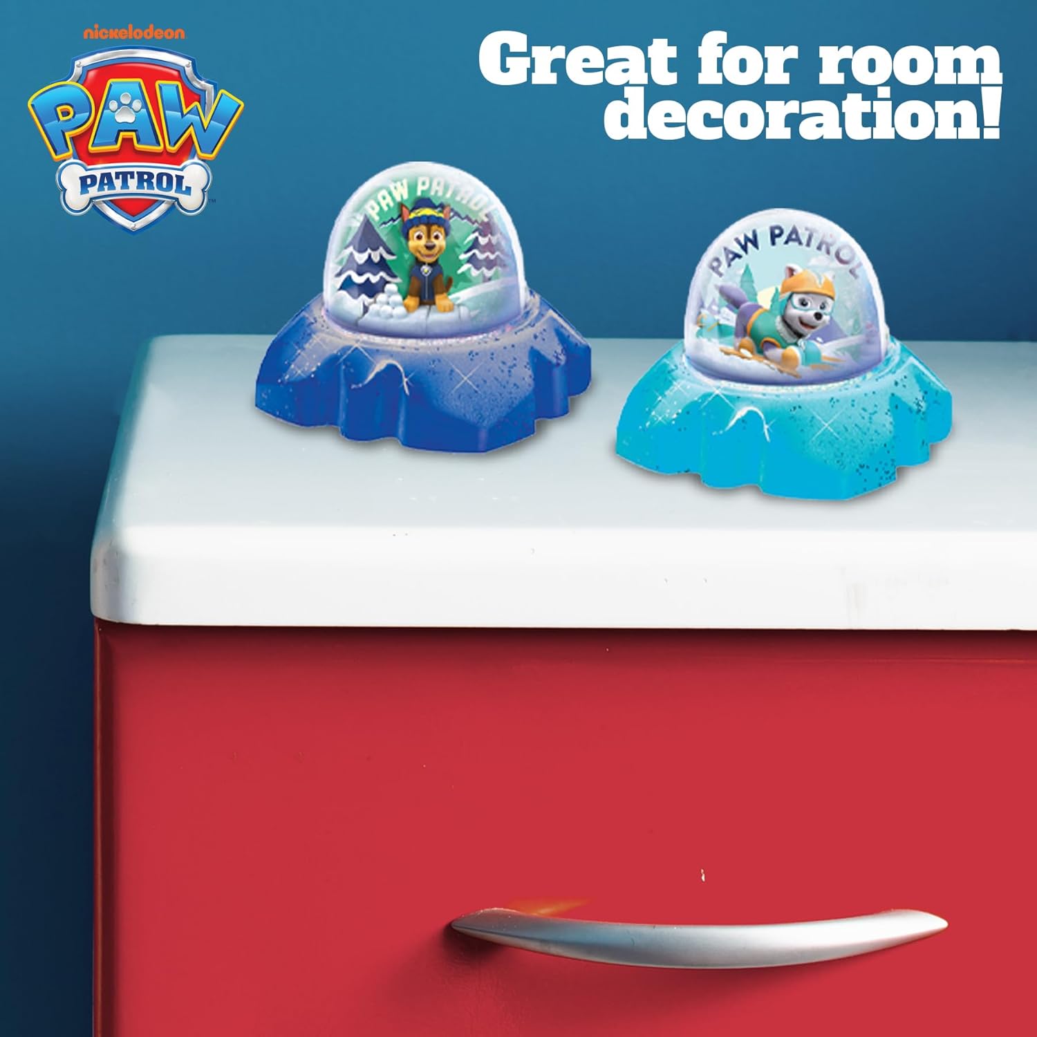 PAW Patrol DIY Glitter Globe Kit – Make Your Own Snow Globe Craft Set for Kids – Build Your Own Water Globes with Glitter, Molding Clay & Printed Designs