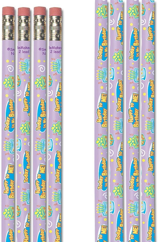 SmileMakers Today is My Birthday Pencils - 12 per pack