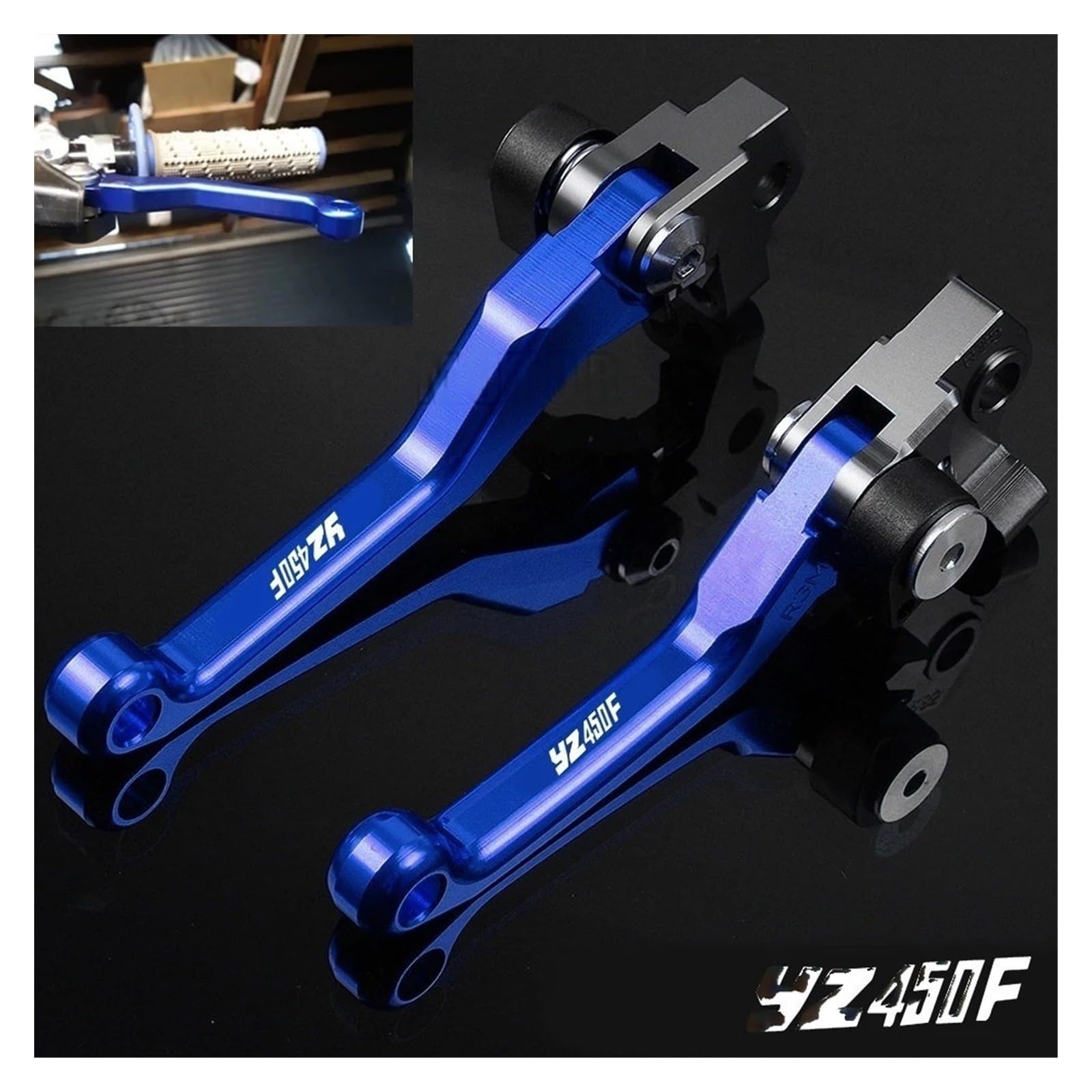 para Ya&maha YZ450F 2001-2019 2018 YZ450 YZ 450F 450 F CNC Aluminio Motocicleta Dirt Pit Bike Motocross Pivote Freno Embrague Palancas Palancas Frenos