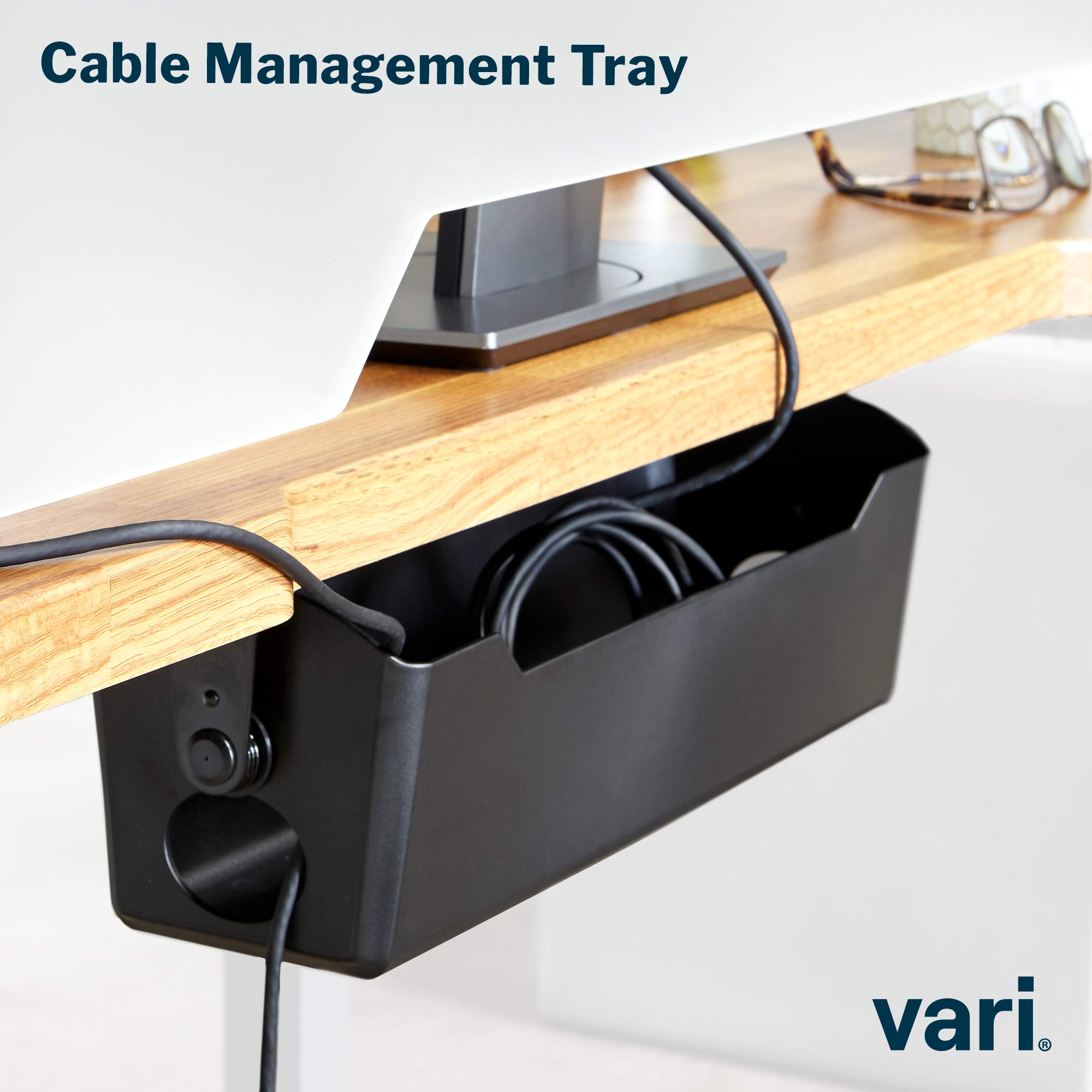 Vari Cable Management Tray Under Desk Cord Management and