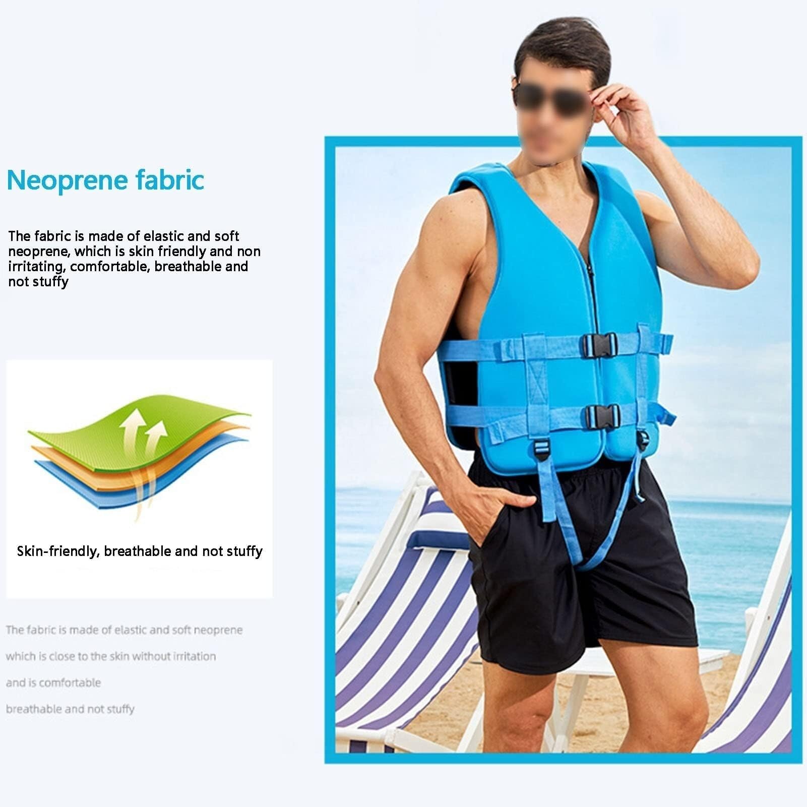 Neopren-Surfjacke for Kajakfahren, Schwimmen, Angeln, Sicher