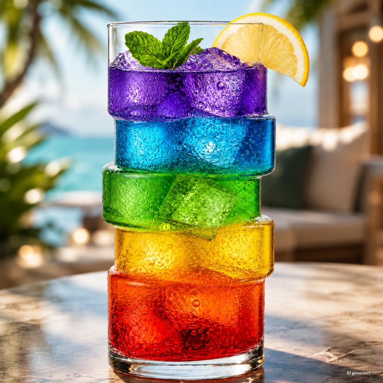 MamboCat 12er Set Stapel Cocktailgläser 400ml Stufen-Design Longdrinkglas
