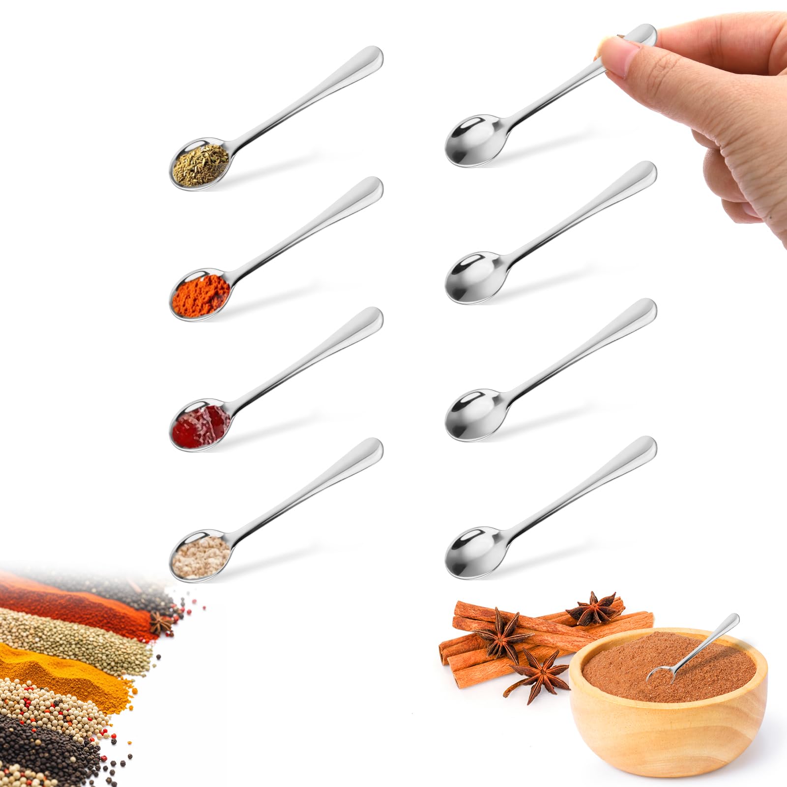 Photo 1 of Solldgt 8Pcs Tiny Spoons