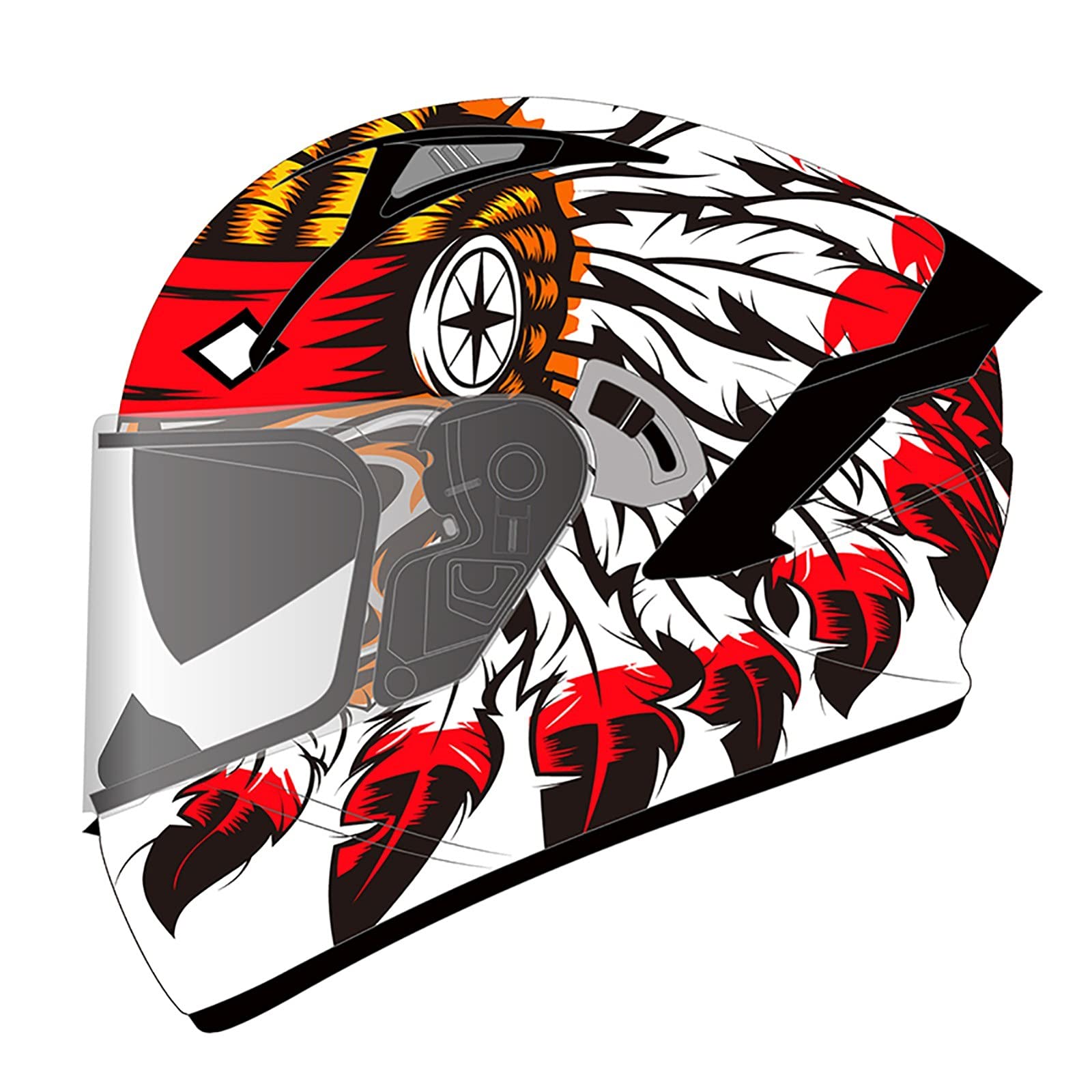 Casque moto intégral pour cruiser et vespa idéal pour les trajets urbains quotidiens