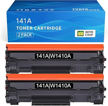 W1410A Toner Cartridge Compatible for HP 141A Black LaserJet Toner Cartridge with Chip 2 Pack for HP LaserJet M110W Toner Cartridges