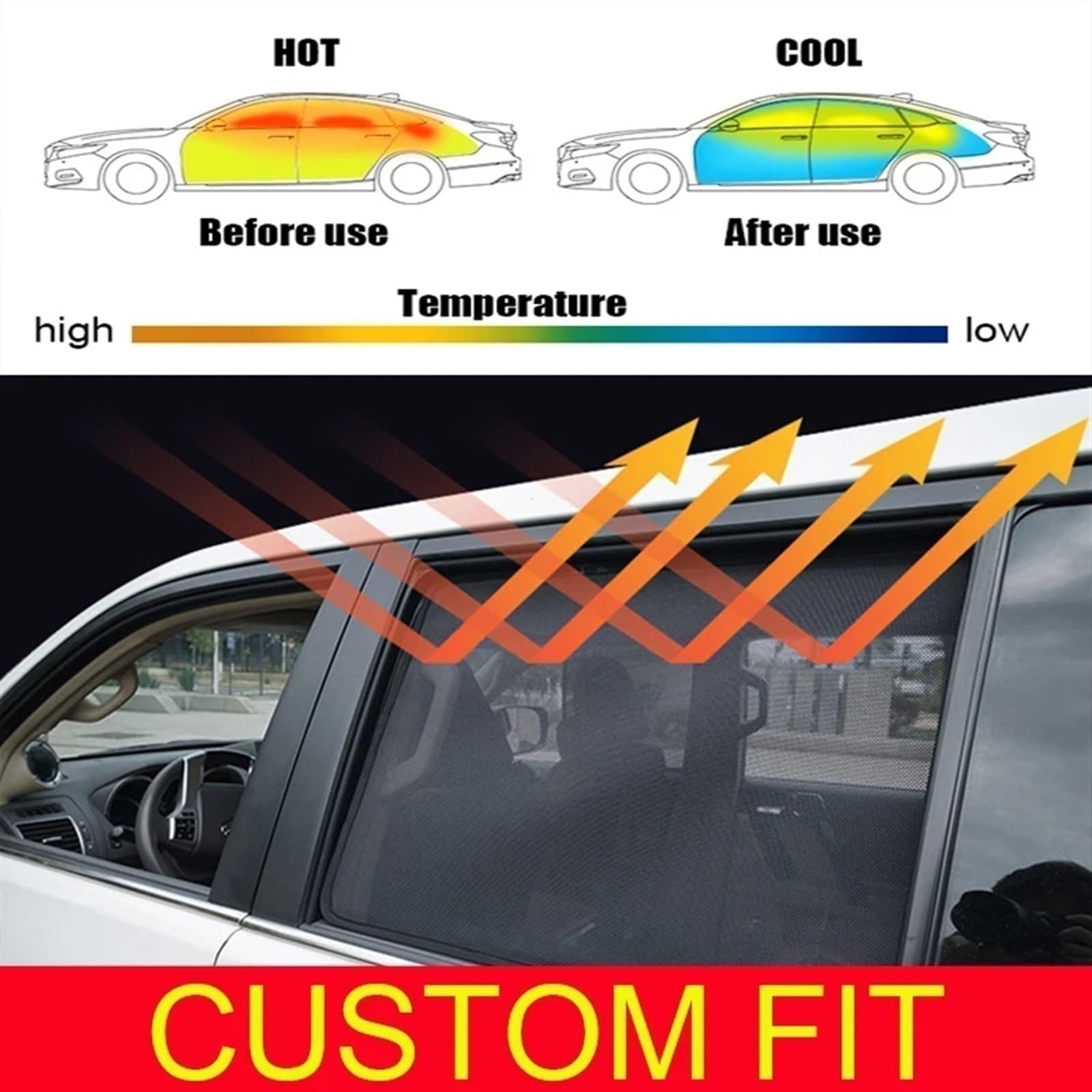 para para X3 G01 para IX3 Wagon 2017-2023 Coche Magnético Parabrisas Delantero Cortina Lateral Trasera Parasol Visor Protector Solar Lateral Coche(4 PCS No Front)