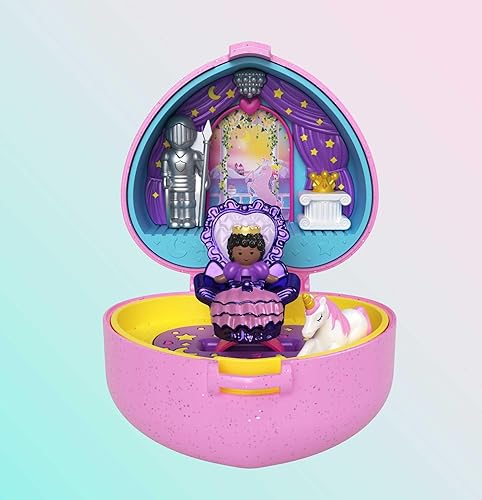 Miniatura 3 de Polly Pocket Coleccionista compacto con 2 muñecas, colección de recuerdo, juego de accesorios de joyería de bola real, juguete coleccionable con