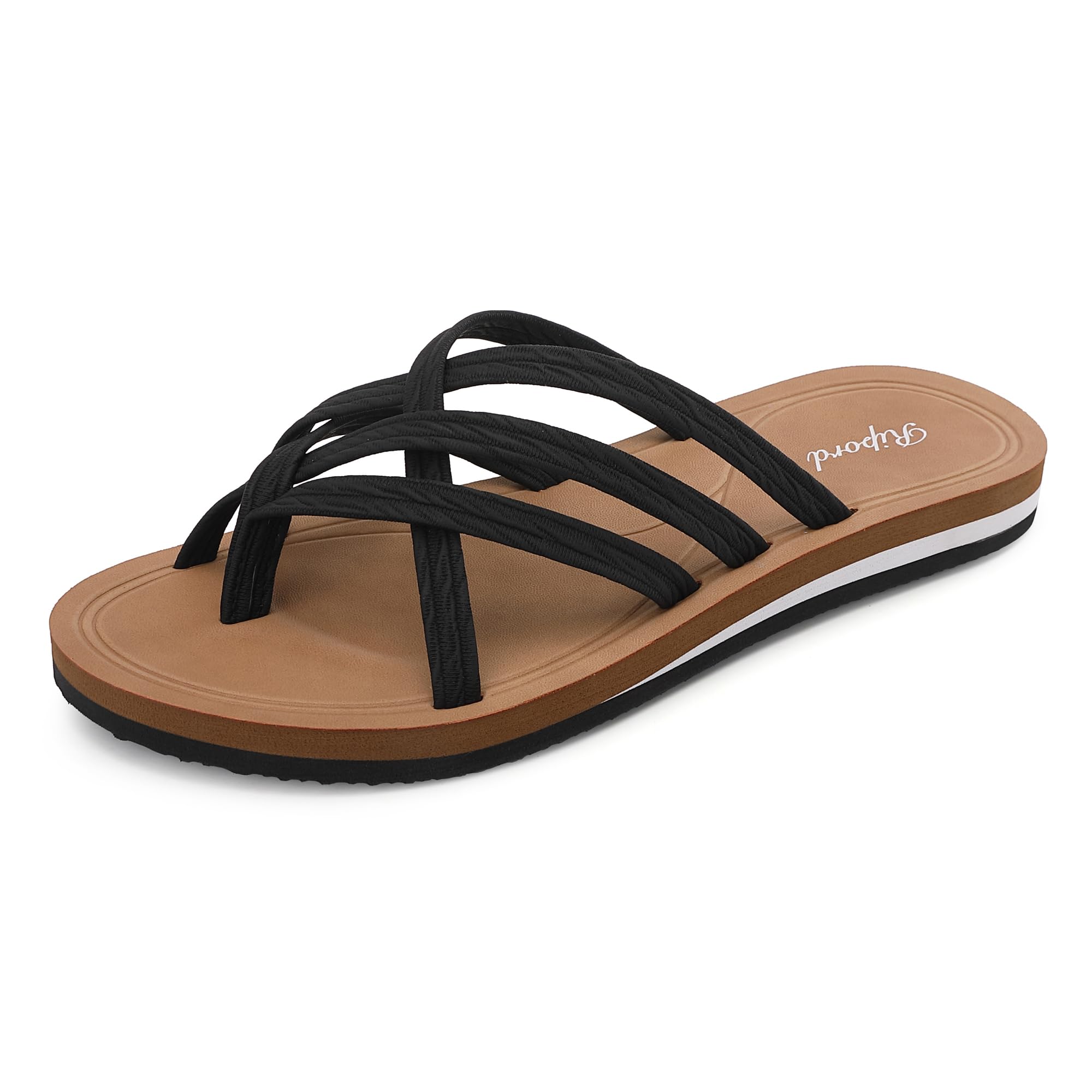 Ripord Damen Zehentrenner Flip Flops Sandalen Modischer Weicher Komfort Größe 36-41