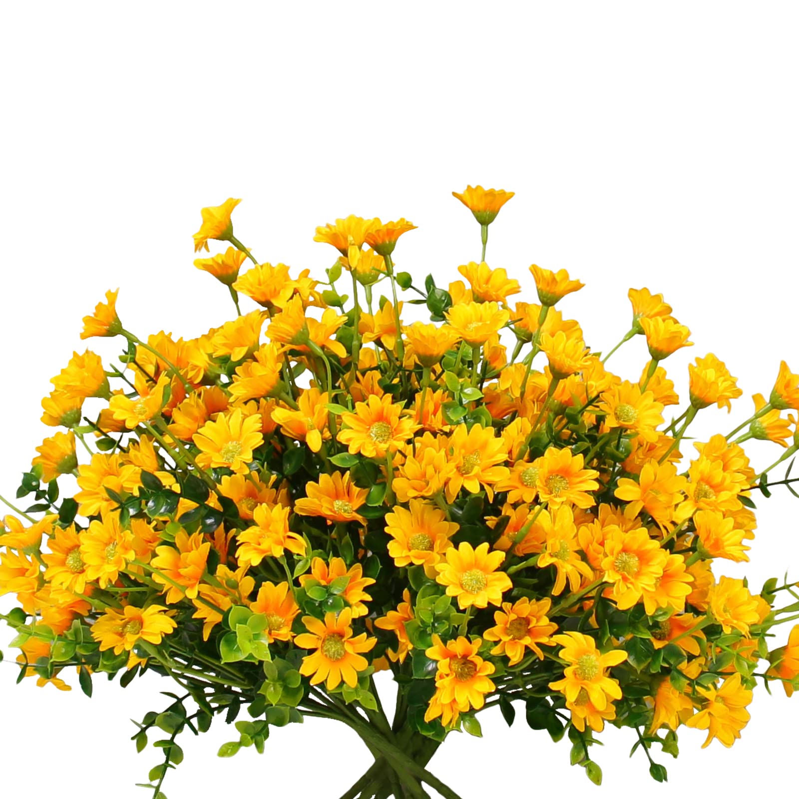 Alyptus Yellow Artificial Mums Bundle
