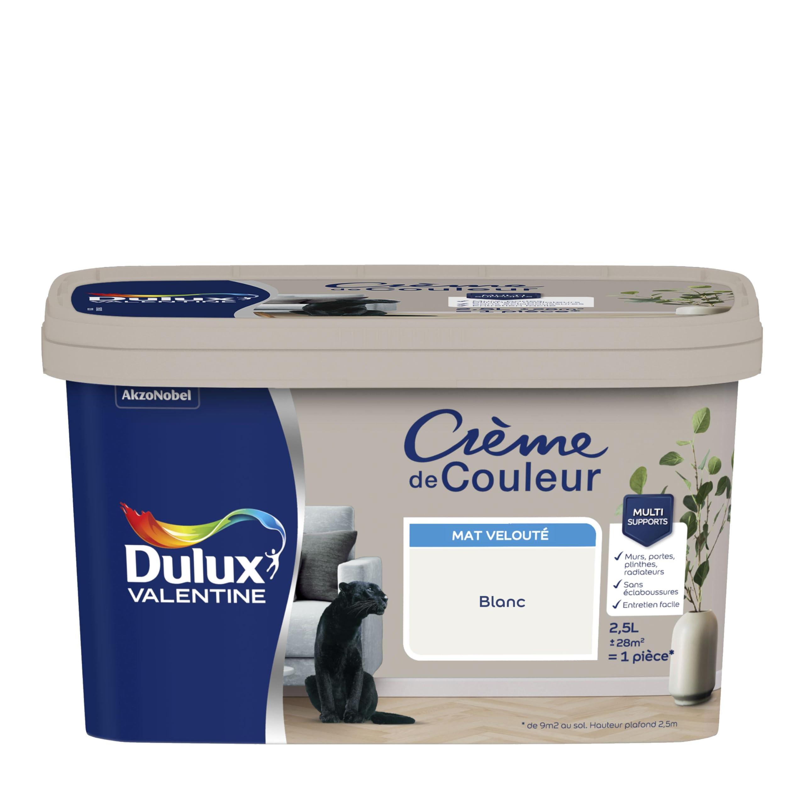 Dulux Valentine Peinture multi-supports intérieure Crème de Couleur