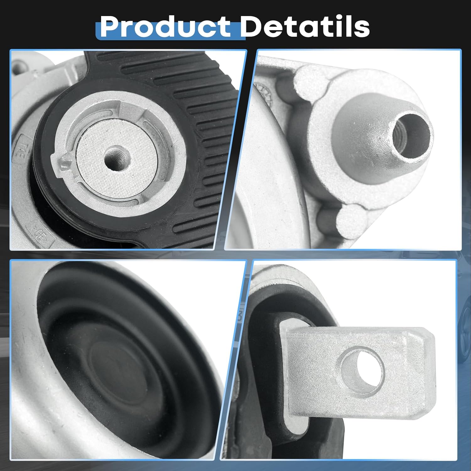 3Pcs Engine Motor Mount Transmission Mount Set Compatible with Mercedes-Benz 2008-2009 C230, 2010-2012 C250, 2008-2011 C300, 2008-2015 C350, 2010-2016 E350, 2014-2017 E400