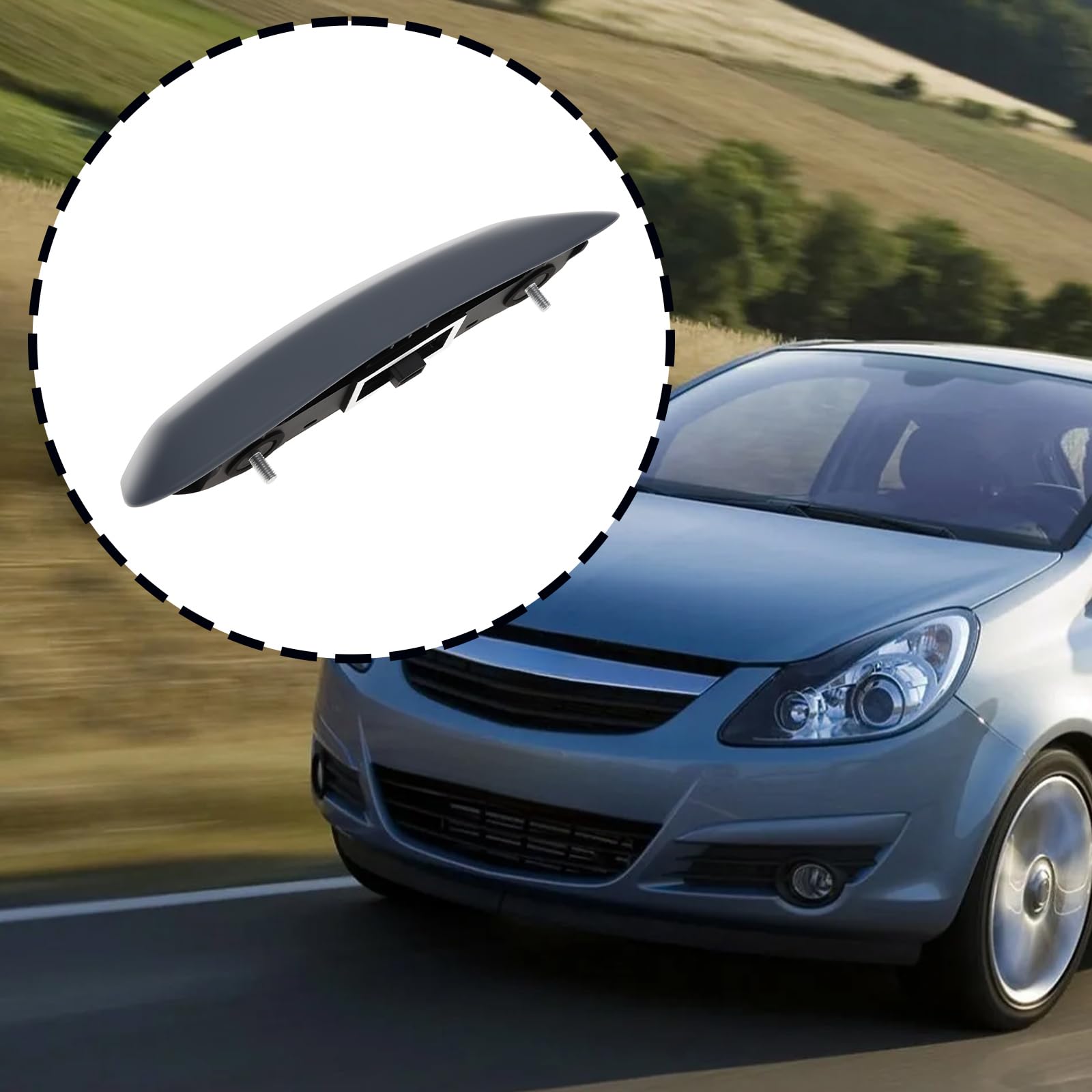 ECSiNG Maniglia Per Portellone Posteriore Con Pulsante Per Auto 13188288 13188017 Compatibile Con Opel Corsa D Mk III 2007-2015 Grigio