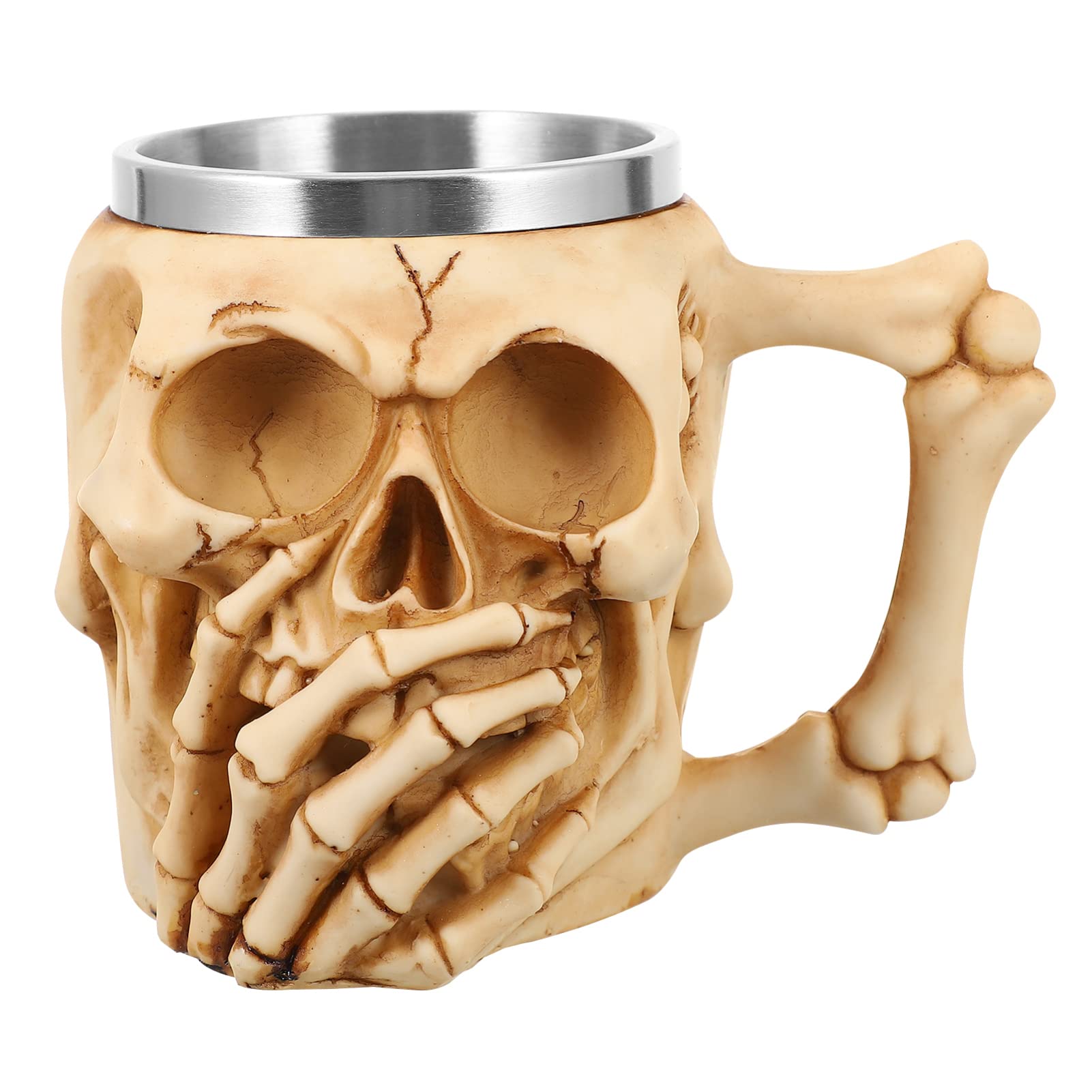 Taza de cerveza de calavera COLLBATH, el regalo original para fans del terror