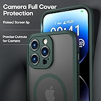 Vista 192 de ImpactStrong Magnetic Guard Designed for iPhone 14 Pro Max Case [Camera Protection] [Military Grade Drop Tested] [Compatible with MagSafe] Slim Black