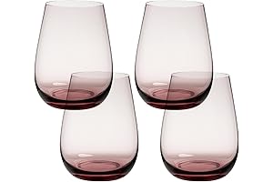 Over and Back 18oz Stemless Glassware - Purple Charm for Every Sip