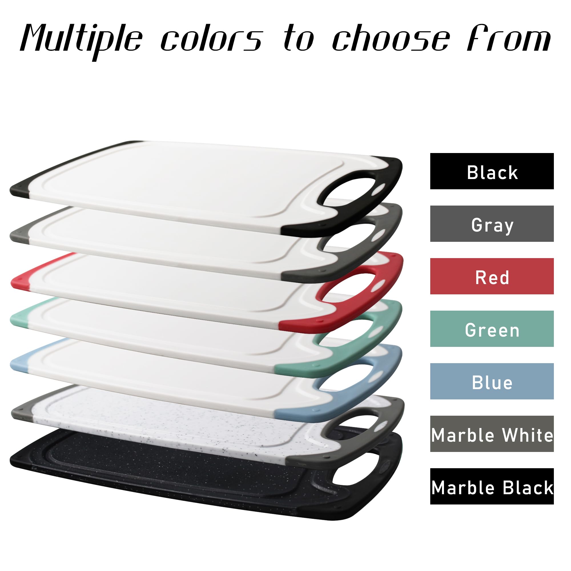 Set di 2 taglieri in plastica (18,7 x 25,3 cm), impugnatura antiscivolo, antibatterici, lavabili in lavastoviglie, utilizzabili per pesce, carne, verd | Leroy Merlin