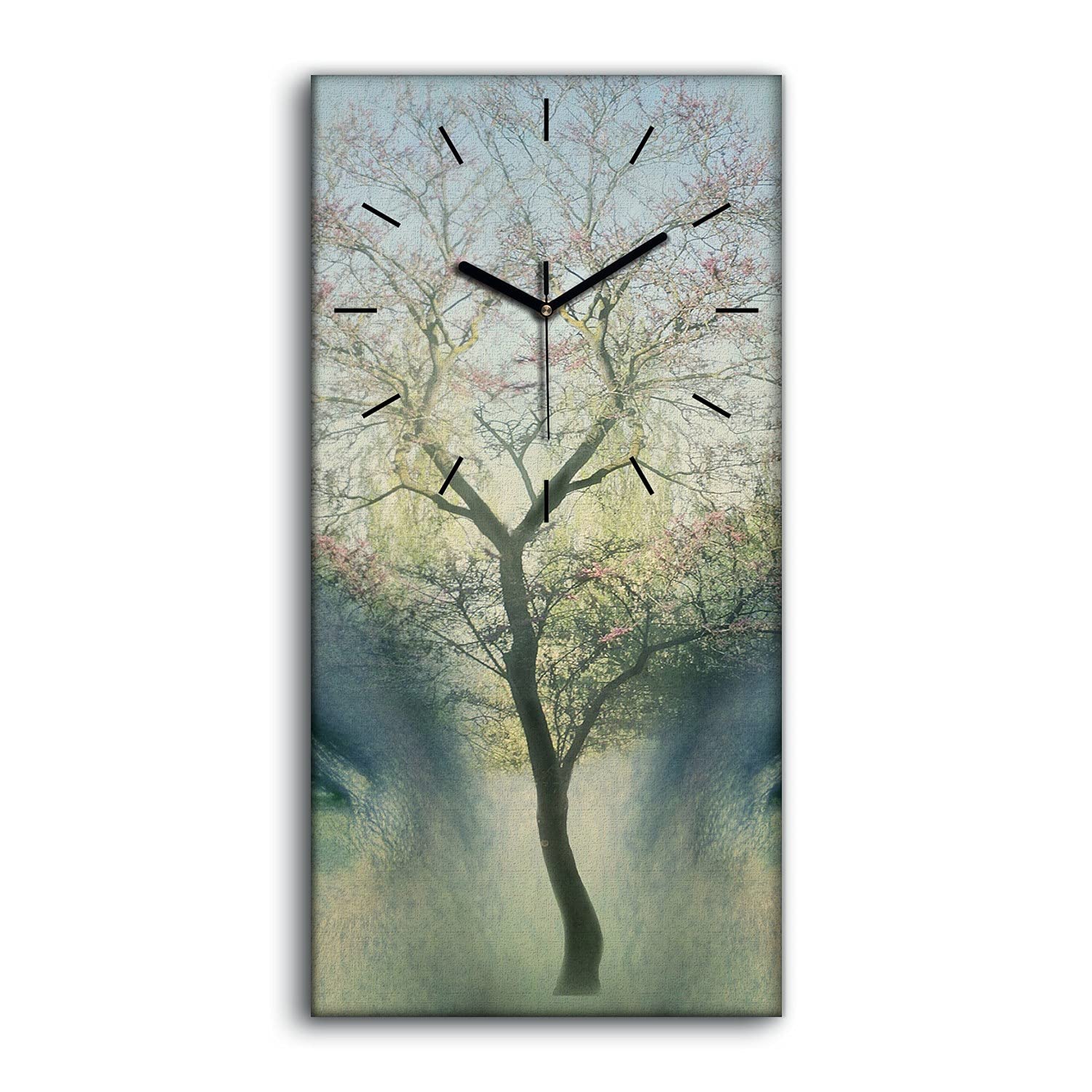 Horloge sur toile haut de gamme 30x60cm tableau silencieux art mural moderne motif Rêver