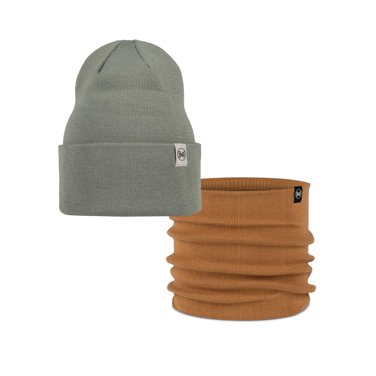 Bonnet Lilon Opaline en maille douce et tour de cou Lilon Peanut BUFF - 3