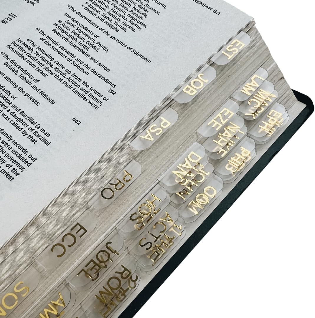 Spanish Bible tabs Clear Bible tabs Gold Bible tabs pestañas de biblia Indice biblico