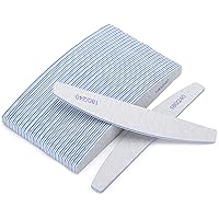 Vista 8 de BTYMS 25 unidades de limas de uñas de grano 100/180 - Limas de esmeril de doble cara para uñas acrílicas y naturales, herramientas de manicura