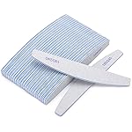 25 Pieces 180/240 Grit Nail Files for Natural Nails, Fingernail Files Double Sided Emery Boards for Nails