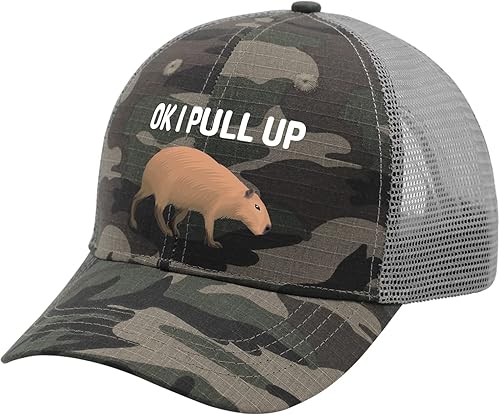 Miniatura 2 de Hat Ok I Pull Up Dad Hat for Men Vintage Denim Hats Adjustable